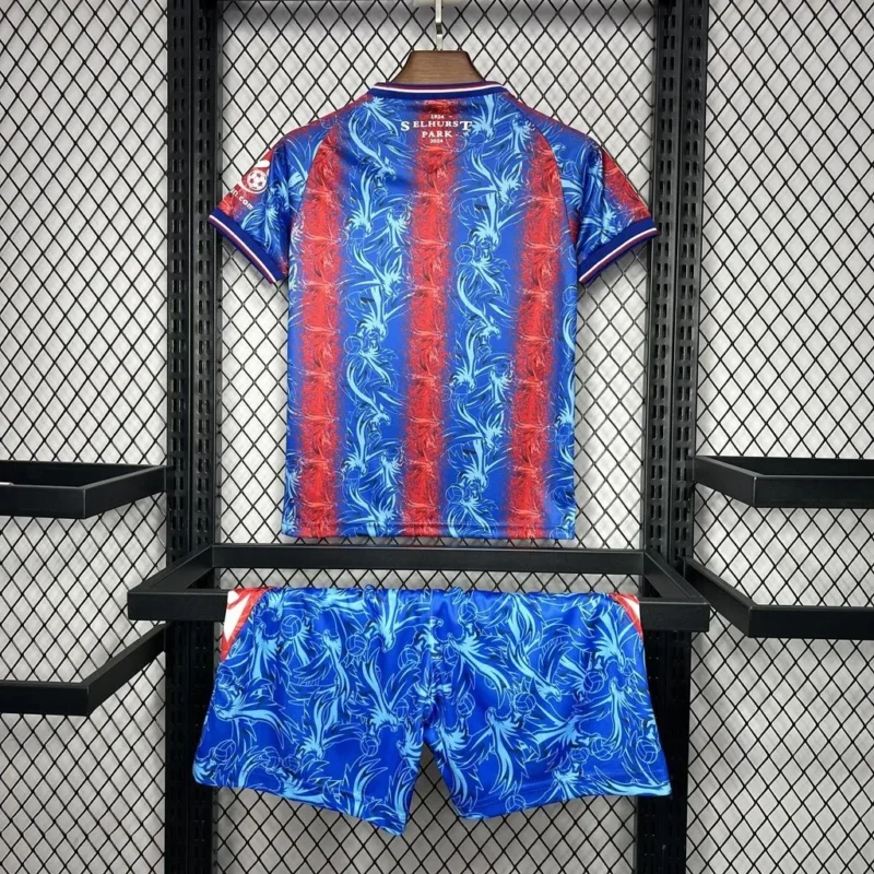 2024/2025 Crystal Palace Home Football Shirt 1:1 Thai Quality Kids Size - Image 3