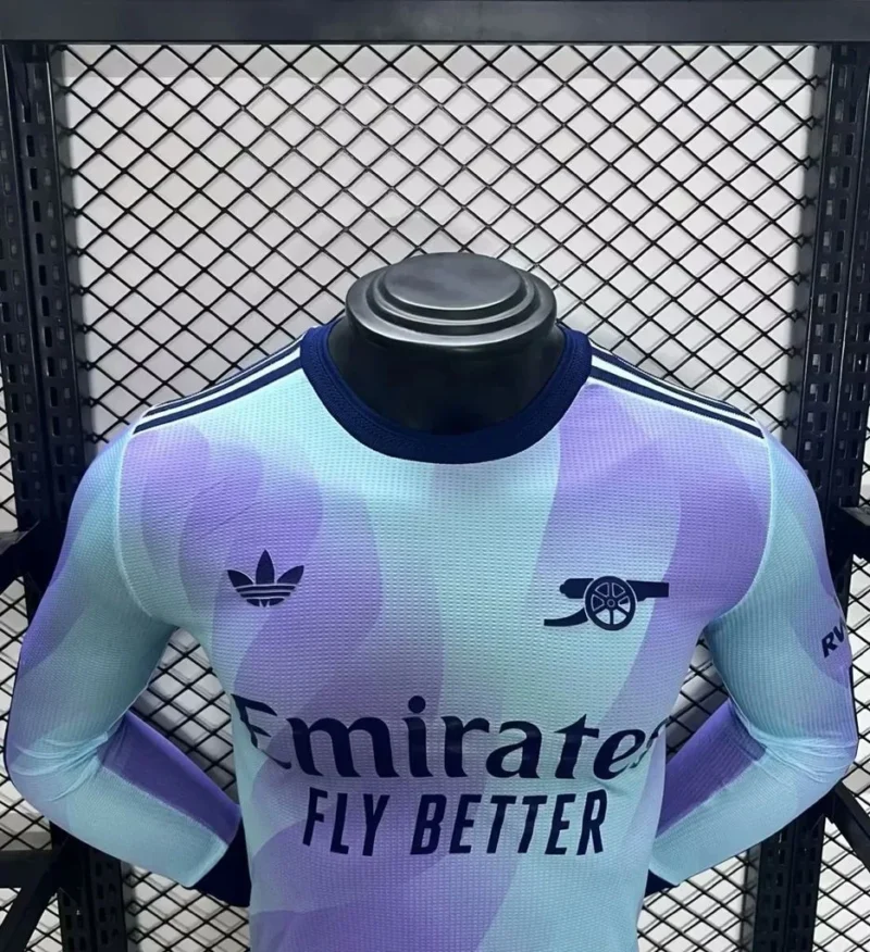 2024/2025 Player Version Long Sleeve Arsenal Third Away Football Shirt 1:1 Thai Quality - Image 3