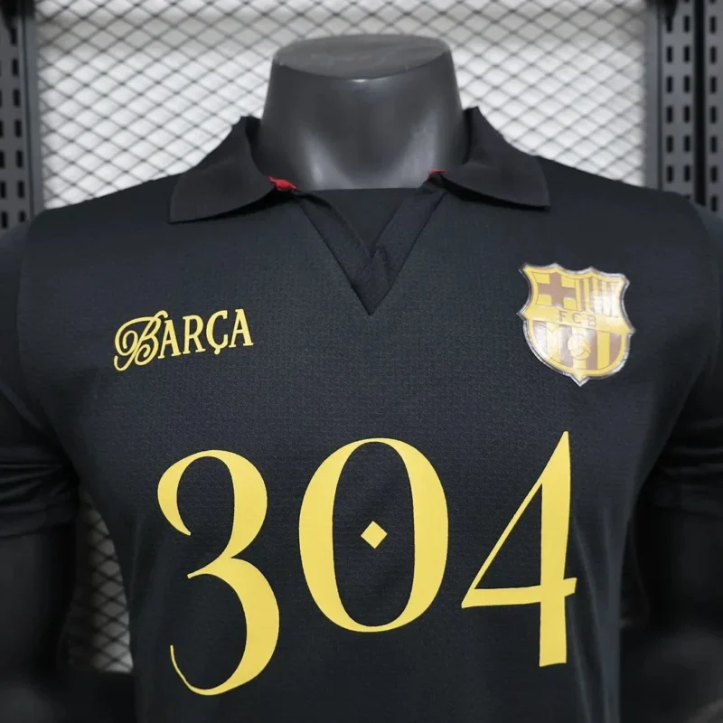 2024/2025 Player Version Barcelona Yamal Kopa Award Commemorative Edition Black Football Shirt 1:1 Thai Quality - Image 3