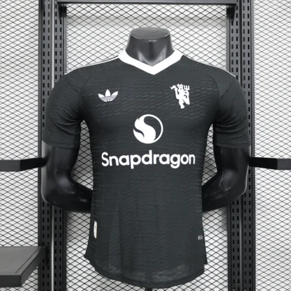 2024/2025 Player Edition Manchester United Training Suit Black Football Shirt 1:1 Thai Quality