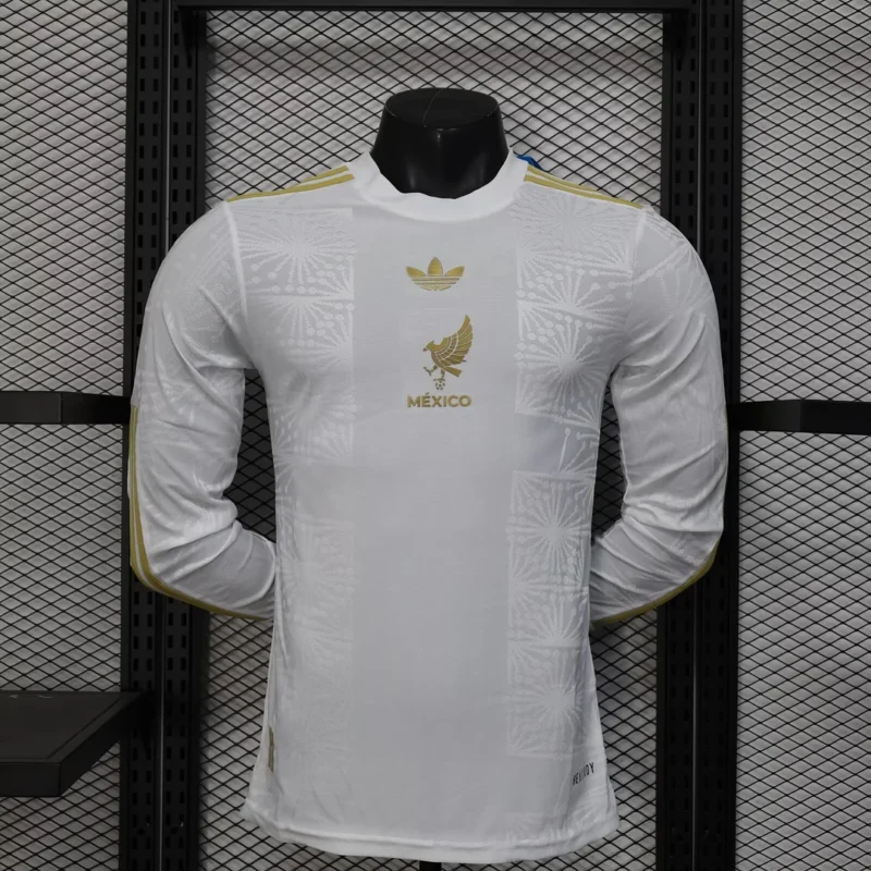 2025 Player Version Mexico National Team Special Edition White Long Sleeve Football Shirt 1:1 Thai Quality