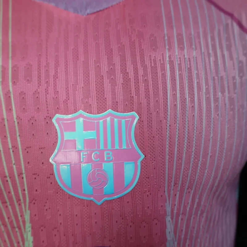 2025/2026 Player Version Barcelona Special Edition Pink Football Shirt 1:1 Thai Quality - Image 5
