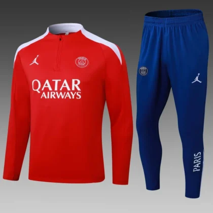 2025/2026 Paris Saint-Germain Half-Length Training Suit Red 1:1 Thai Quality
