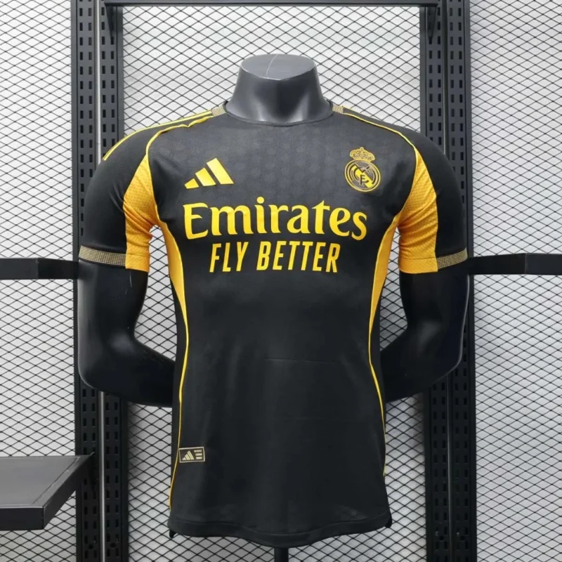 2025/2026 Player Version Real Madrid Special Edition Black Football Shirt 1:1 Thai Quality
