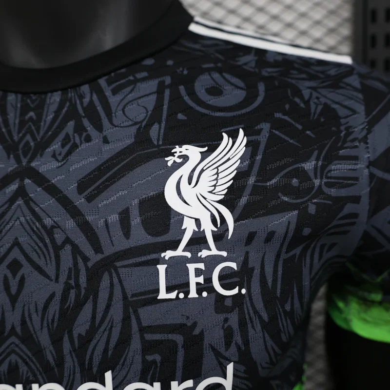 2024/2025 Player Version Liverpool Special Edition Green Black Soccer Jersey 1:1 Thai Quality - Image 4