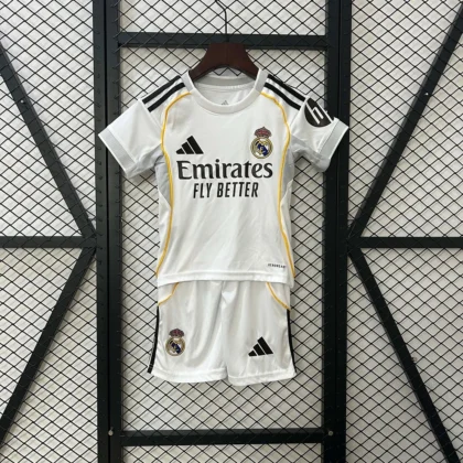 2025/2026 Real Madrid Home Football Shirt1:1 Thai Quality Kids Size