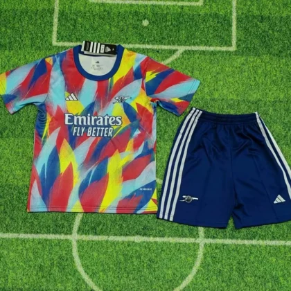 2025/2026 Arsenal Colorful Training Suit Football Shirt 1:1 Thai Quality Kids Size