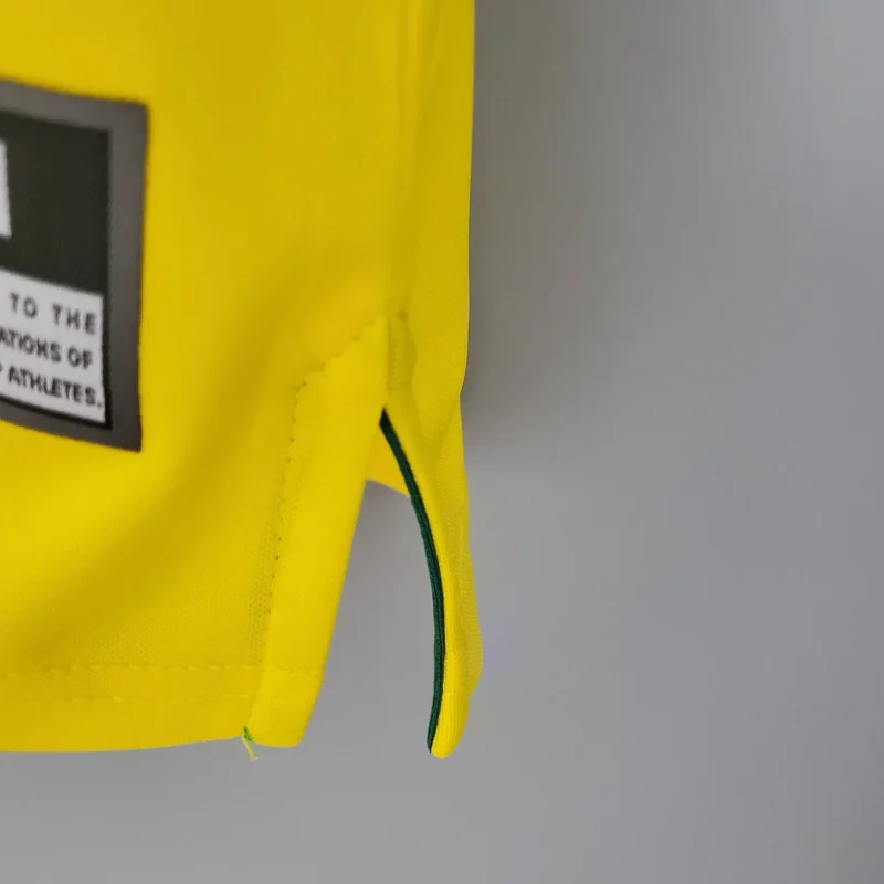1998 Retro Brazil Soccer Jersey Home - Image 8