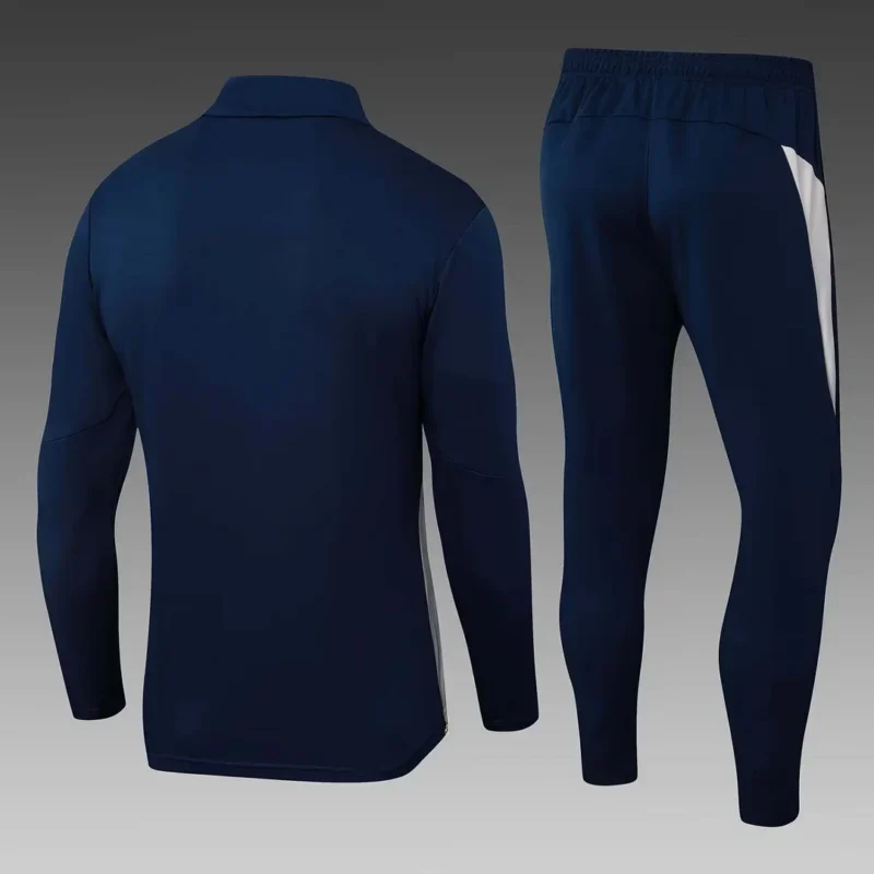 2025 Portugal Half-Pull Training Suit Royal Blue Football Shirt 1:1 Thai Quality - Image 2
