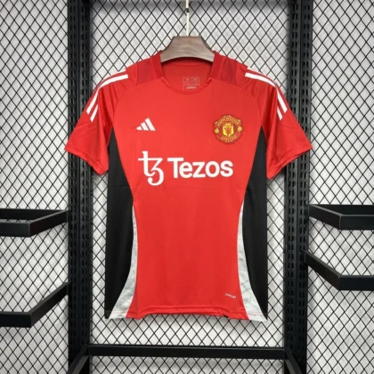 2024/2025 Manchester United Training Suit Red Football Shirt 1:1 Thai Quality