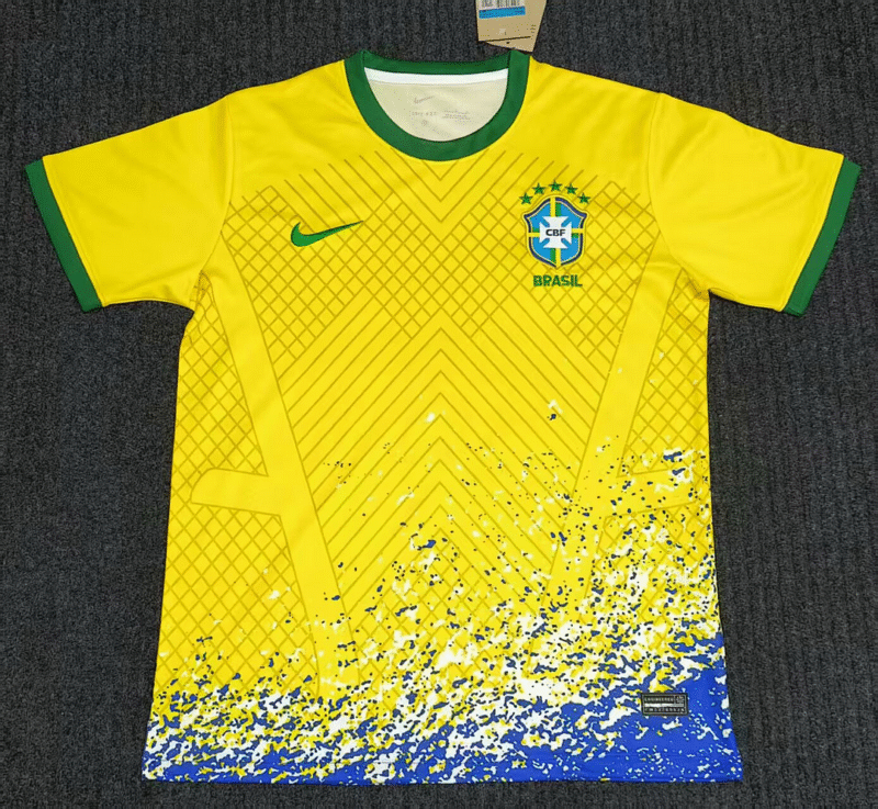 2025 Brazil Special Edition Yellow Soccer Jersey 1:1 Thai Quality