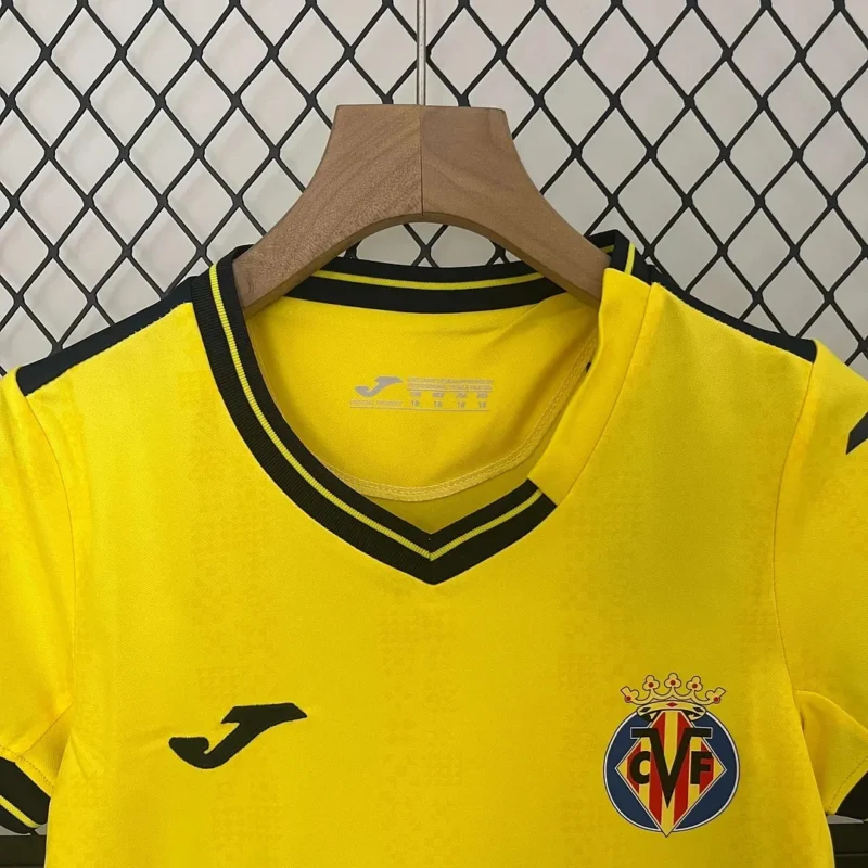 2024/2025 Villarreal Home Football Shirt 1:1 Thai Quality Kids Size - Image 3