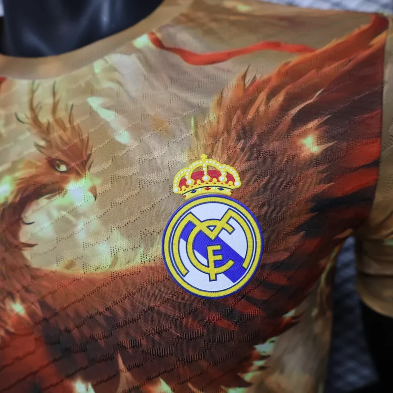 2025/2026 Player Version Real Madrid Special Edition Mud Yellow Football Shirt 1:1 Thai Quality - Image 5
