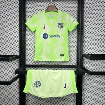 2024/2025 Barcelona Third Away Football Shirt 1:1 Thai Quality Kids Size (With Sponsor)