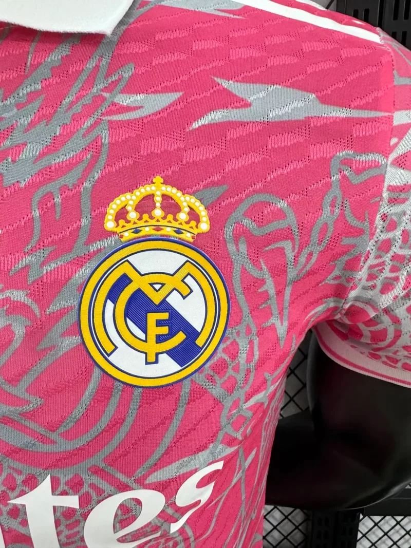 2025/2026 Player Version Real Madrid Special Edition Pink  Football Shirt1:1 Thai Quality - Image 5