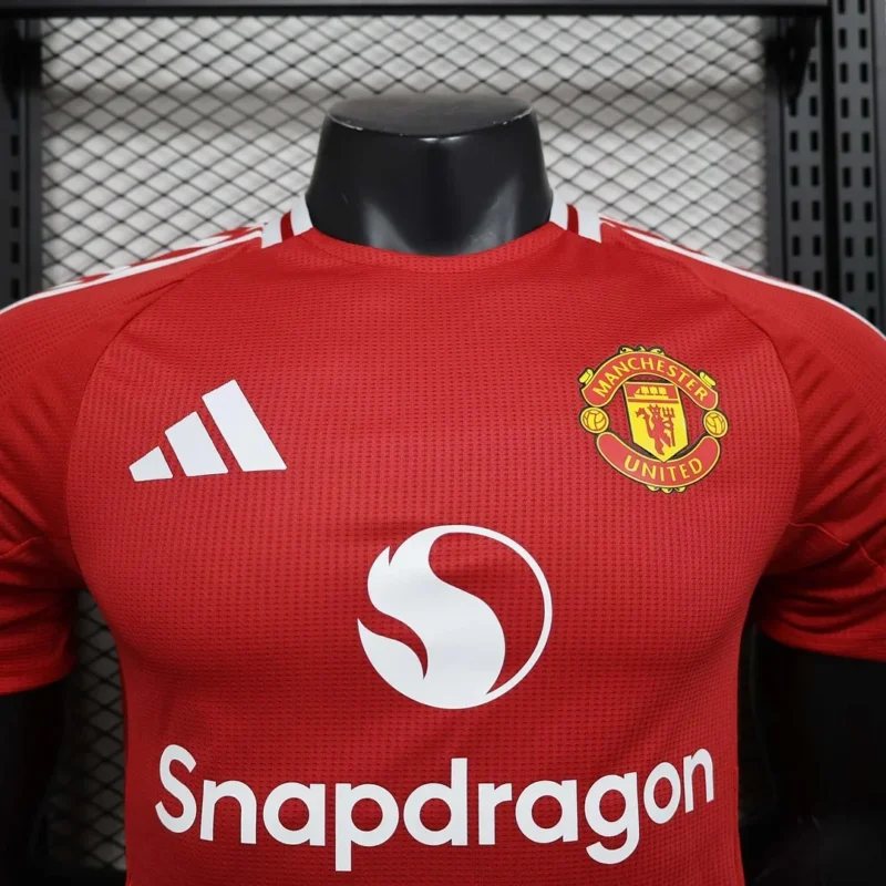 2024/2025 Player Version Manchester United Home Football Shirt 1:1 Thai Quality - Image 3