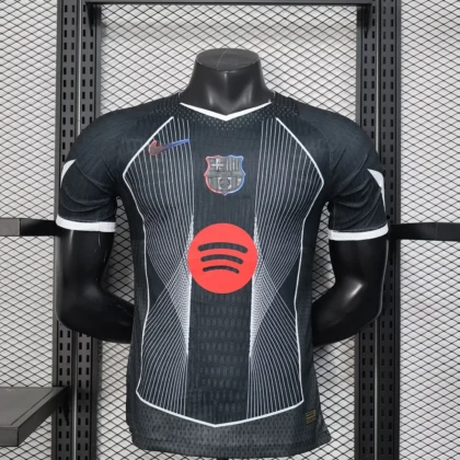 2025/2026 Player Version Barcelona Special Edition Black Football Shirt 1:1 Thai Quality