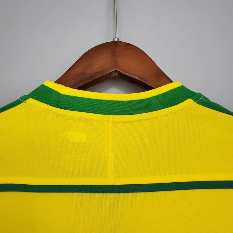 1998 Retro Brazil Soccer Jersey Home - Image 6