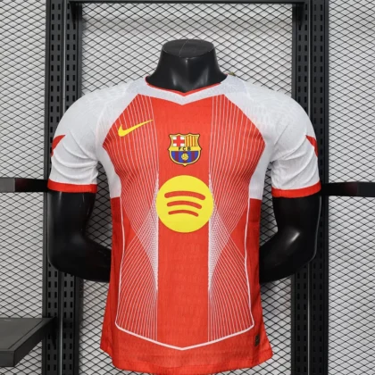 2025/2026 Player Version Barcelona Special Edition Orange Football Shirt 1:1 Thai Quality