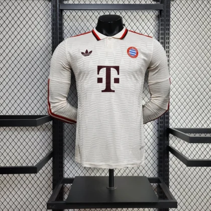 2024/2025 Player Version Bayern Munich Third Away Long Sleeve Football Shirt 1:1 Thai Quality