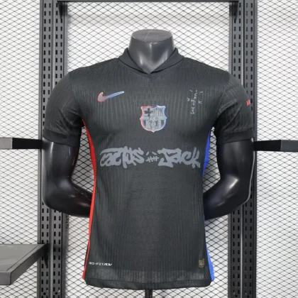 2024/2025 Player Version Barcelona Away Limited Edition Travis Scott Football Shirt 1:1 Thai Quality （New Ads）