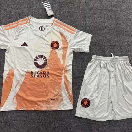 2024/2025 Roma Away Soccer Jersey 1:1 Thai Quality Kids Size
