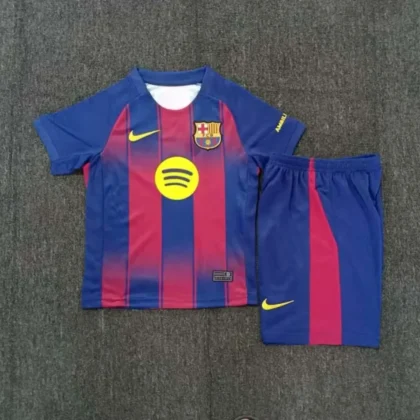 2025/2026 Barcelona Home Football Shirt 1:1 Thai Quality Kids Size