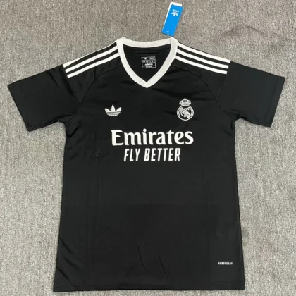 2024/2025 Real Madrid Training Suit Black Football Shirt 1:1 Thai Quality