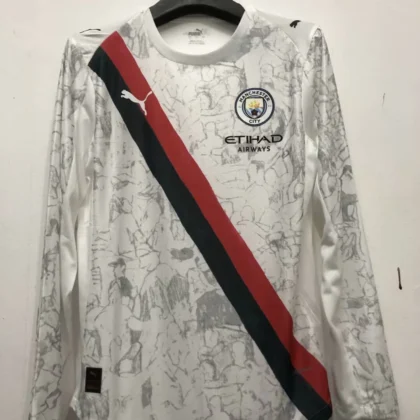 2025/2026 Long Sleeve Manchester City Away Football Shirt 1:1 Thai Quality