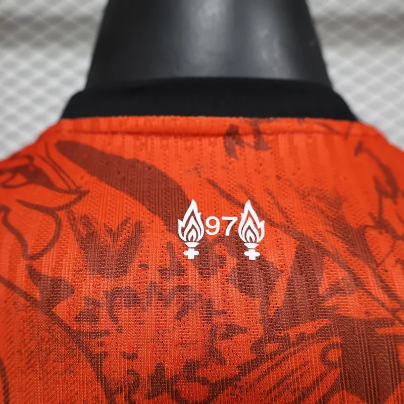 2024/2025 Player Version Liverpool Special Edition Orange Soccer Jersey 1:1 Thai Quality - Image 4