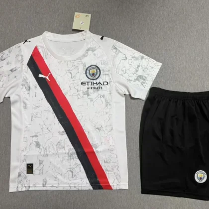 2025/2026 Manchester City Away Football Shirt 1:1 Thai Quality Kids Size