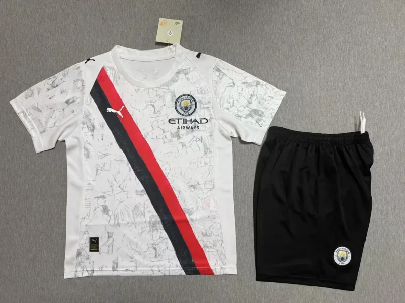 2025/2026 Manchester City Away Football Shirt 1:1 Thai Quality Kids Size