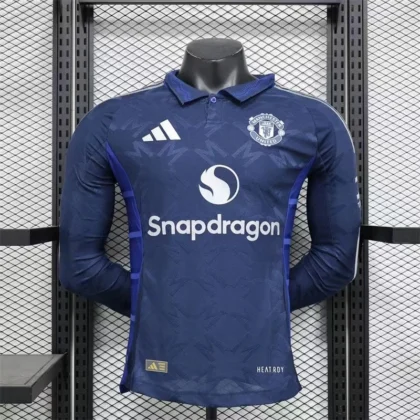 2024/2025 Player Version Manchester United Away Long Sleeve Football Shirt 1:1 Thai Quality