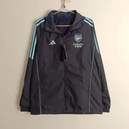 2024/2025 Arsenal Windbreaker Black Football Shirt 1:1 Thai Quality