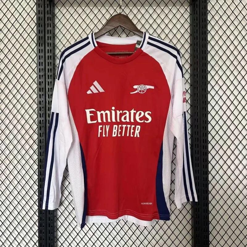 2024/2025 Long Sleeve Arsenal Home Football Shirt 1:1 Thai Quality