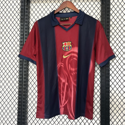 2001/2002 Retro Barcelona Joint Edition TRAVIS SCOTT Football Shirt 1:1 Thai Quality