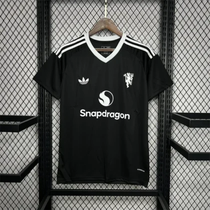 2024/2025 Manchester United Training Suit Black Football Shirt 1:1 Thai Quality