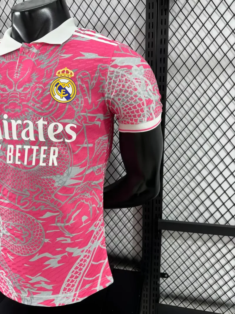 2025/2026 Player Version Real Madrid Special Edition Pink  Football Shirt1:1 Thai Quality - Image 7