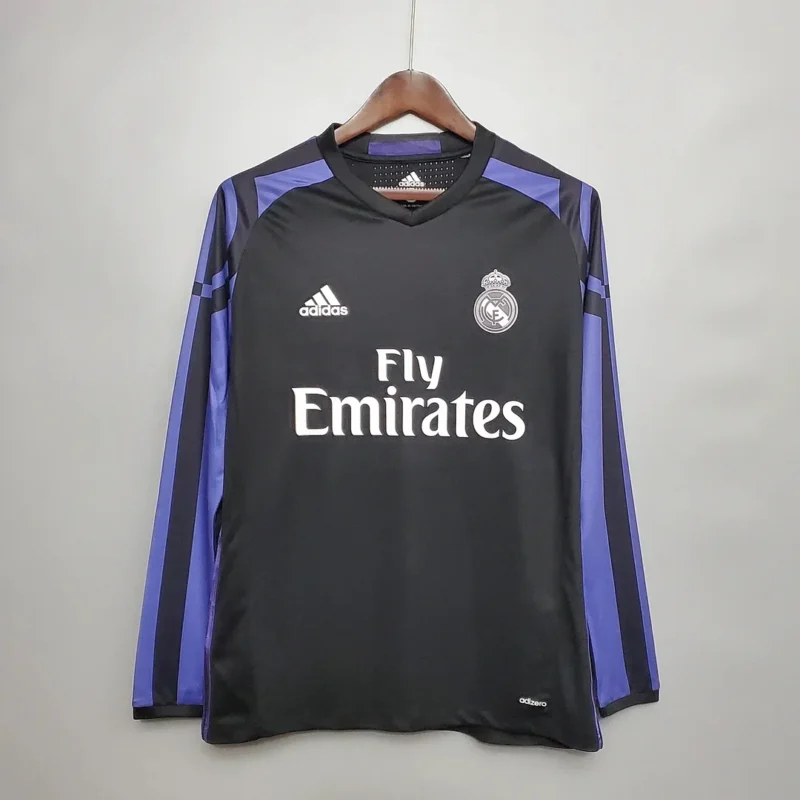 2016/2017 Retro Long Sleeve Real Madrid Third Away 1:1 Thai Quality