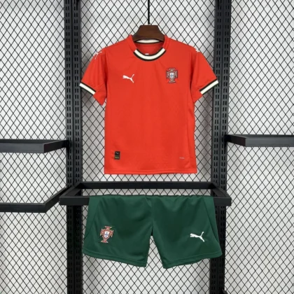 2025 Portugal Home Football Shirt 1:1 Thai Quality Kids Size
