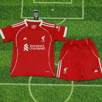 2025/2026 Liverpool Home Soccer Jersey 1:1 Thai Quality Kids Size