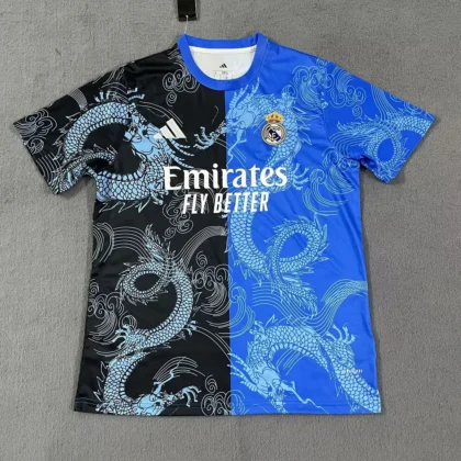 2025/2026 Real Madrid Special Edition Black Blue Football Shirt 1:1 Thai Quality