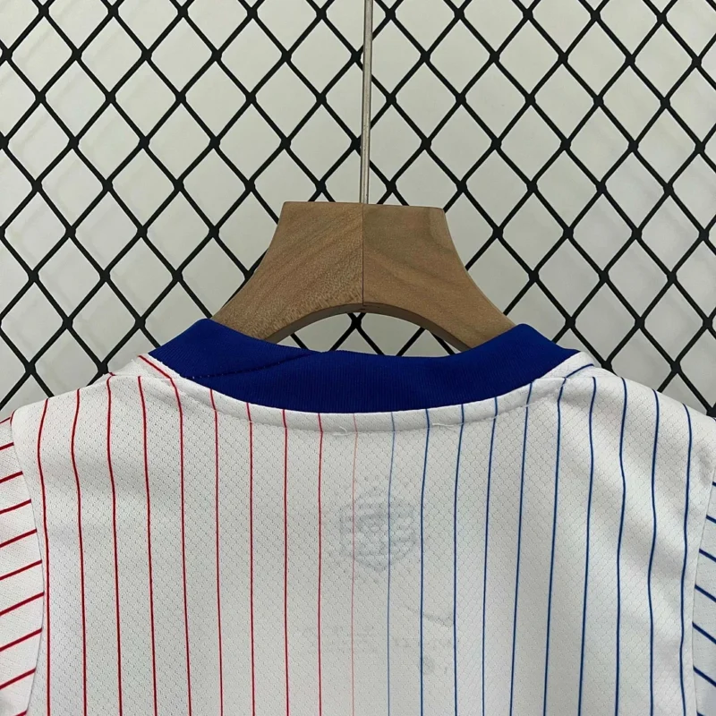 2024 France Away Football Shirt 1:1 Thai Quality Kids Size - Image 4