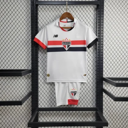 2024/2025 São Paulo Home Soccer Jersey 1:1 Thai Quality Kids Size