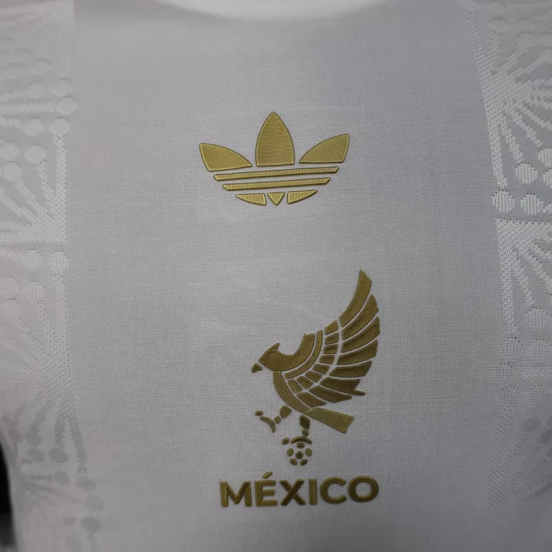 2025 Player Version Mexico National Team Special Edition White Long Sleeve Football Shirt 1:1 Thai Quality - Image 4