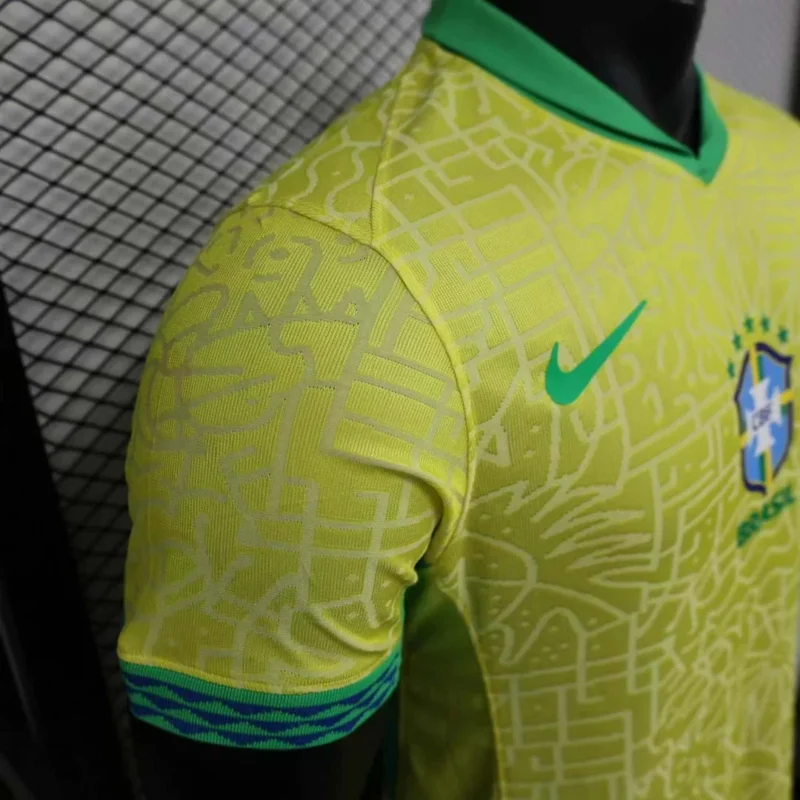 2024 Player Version Brazil Home Soccer Jersey 1:1 Thai Quality - Image 7