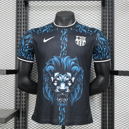 2024/2025 Player Version Barcelona Lion Head Special Edition Blue Football Shirt 1:1 Thai Quality