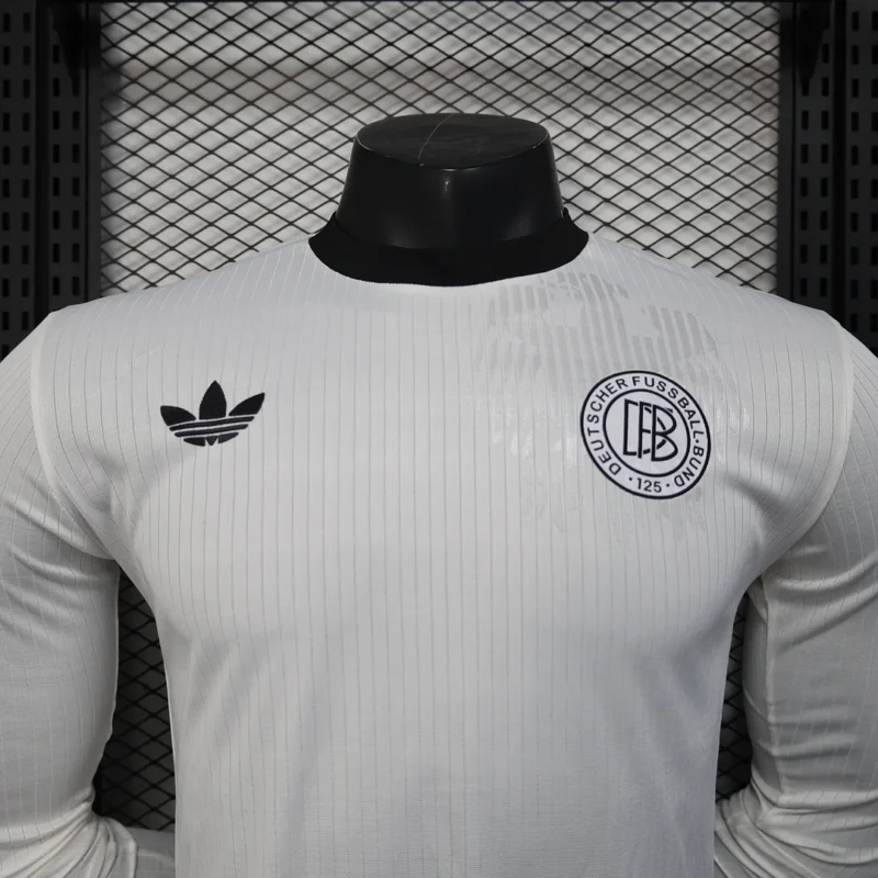 2025 Long Sleeves Player Version Germany 125th Anniversary Edition White Football Shirt 1:1 Thai Quality - Image 3