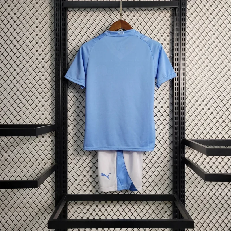 2023/2024 Manchester City Home Football Shirt 1:1 Thai Quality Kids Size - Image 2