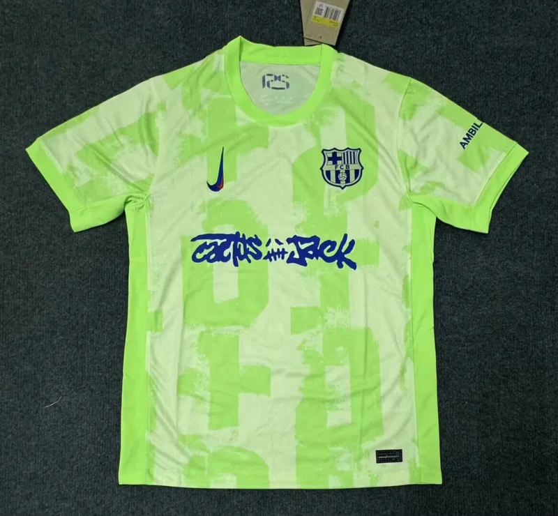 2024/2025 Barcelona Third Away Limited Edition TRAVIS SCOTT Football Shirt 1:1 Thai Quality